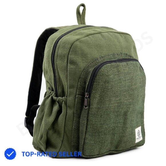 Handbags - Organic Hemp Backpack Daypack Boho Rustic Lightweight Travel Hiking Casual